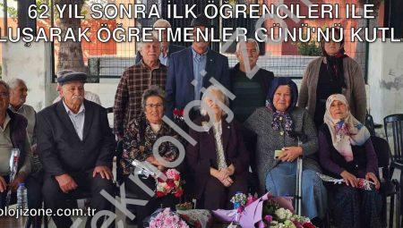 62 Yıl Sonra İlk Öğrencileri ile Buluşarak Öğretmenler Günü’nü Kutladı