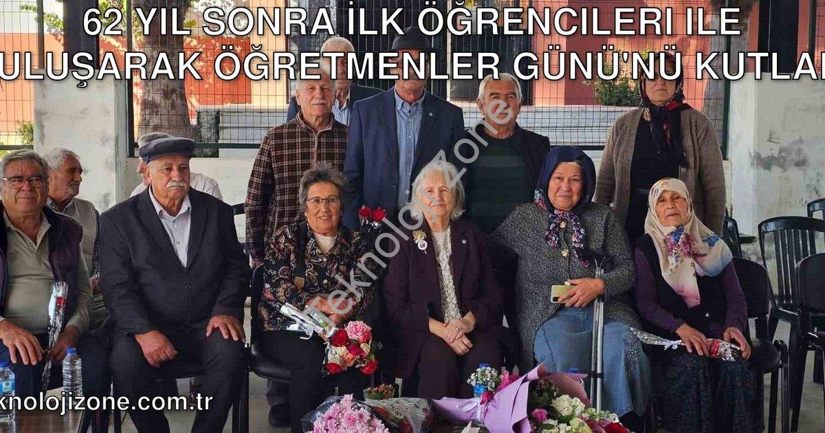 "62 Yıl Sonra İlk Öğrencileri ile Buluşarak Öğretmenler Günü'nü Kutladı" başlıklı haber için fotorea