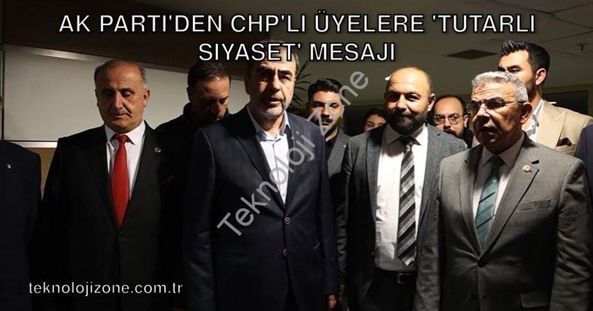 "AK Parti'den CHP'li Üyelere 'Tutarlı Siyaset' Mesajı" başlıklı haber için fotorealistik, profesyone