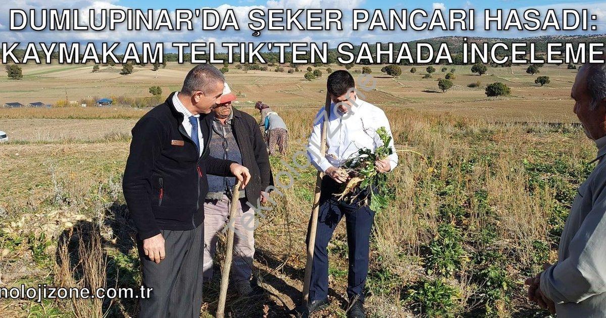 "Dumlupınar'da Şeker Pancarı Hasadı: Kaymakam Teltik'ten Sahada İnceleme" başlıklı haber için fotore