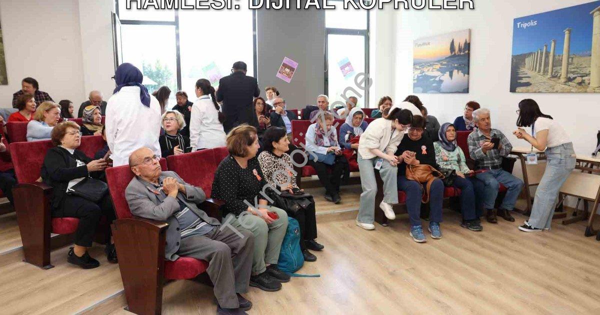 "Denizli'de Kuşaklar Arası Teknoloji Hamlesi: Dijital Köprüler" başlıklı haber için fotorealistik, p