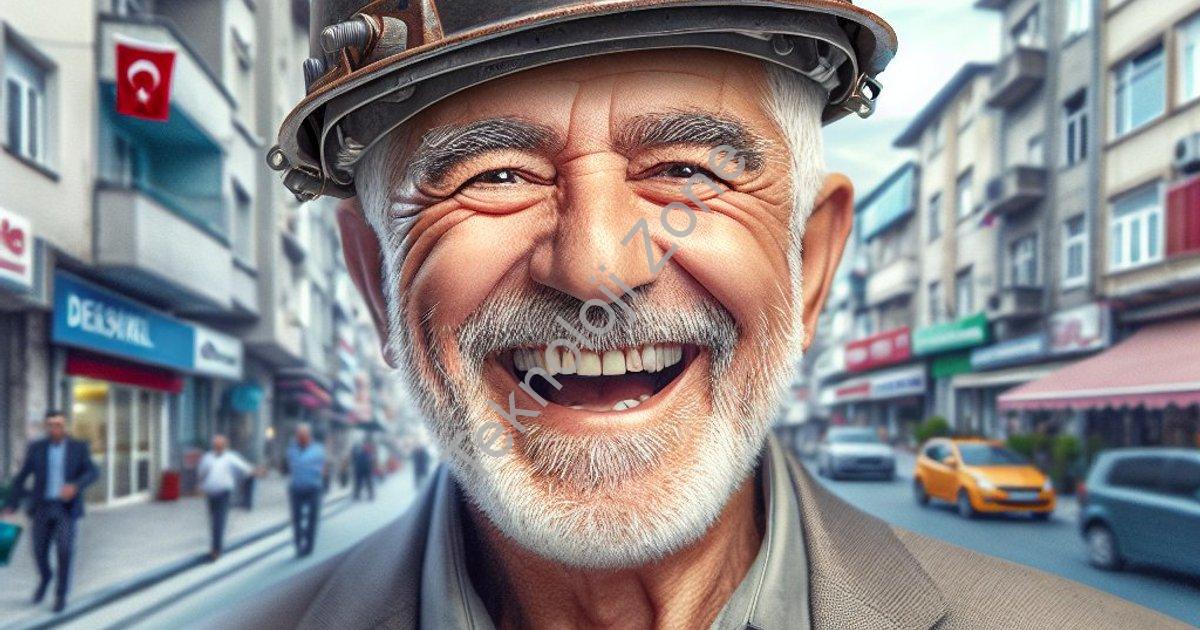 "Denizli'de Kask Yerine Miğfer Takan Hasan Dede Sosyal Medyayı Salladı" başlıklı haber için fotoreal