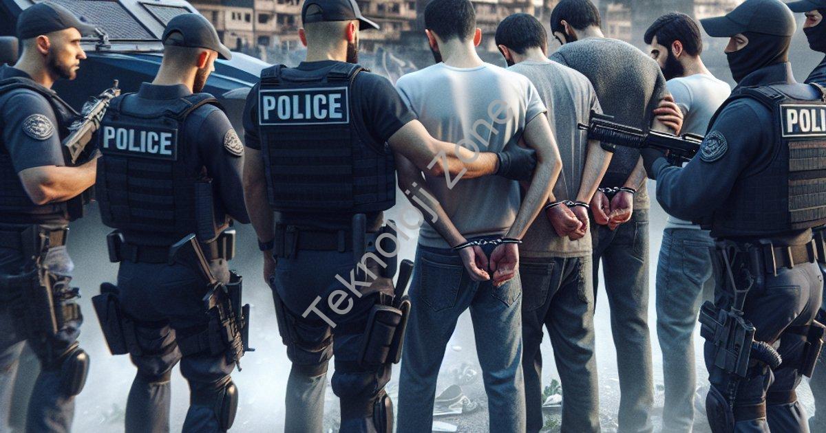 "Afyonkarahisar'da Jandarma Operasyonu: Aranan 43 Şahıs Yakalandı" başlıklı haber için fotorealistik