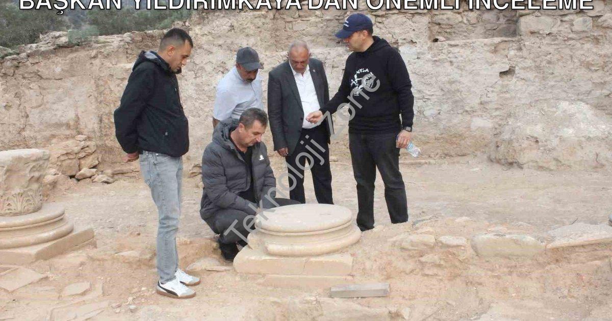 "Nysa Antik Kenti'nde Tarih Uyanıyor: Başkan Yıldırımkaya'dan Önemli İnceleme" başlıklı haber için f