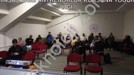 Muğla’da Sporun Geleceği Şekilleniyor: Masa Tenisi Antrenörlük Kursuna Yoğun İlgi