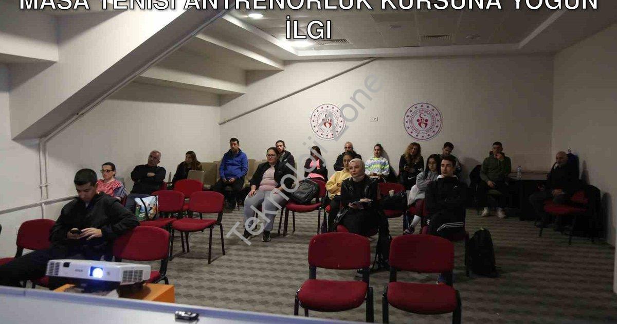 "Muğla'da Sporun Geleceği Şekilleniyor: Masa Tenisi Antrenörlük Kursuna Yoğun İlgi" başlıklı haber i