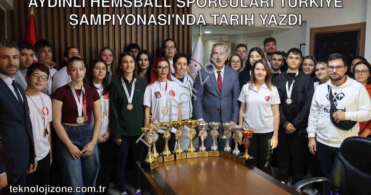 "Aydınlı Hemsball Sporcuları Türkiye Şampiyonası'nda Tarih Yazdı" başlıklı haber için fotorealistik,