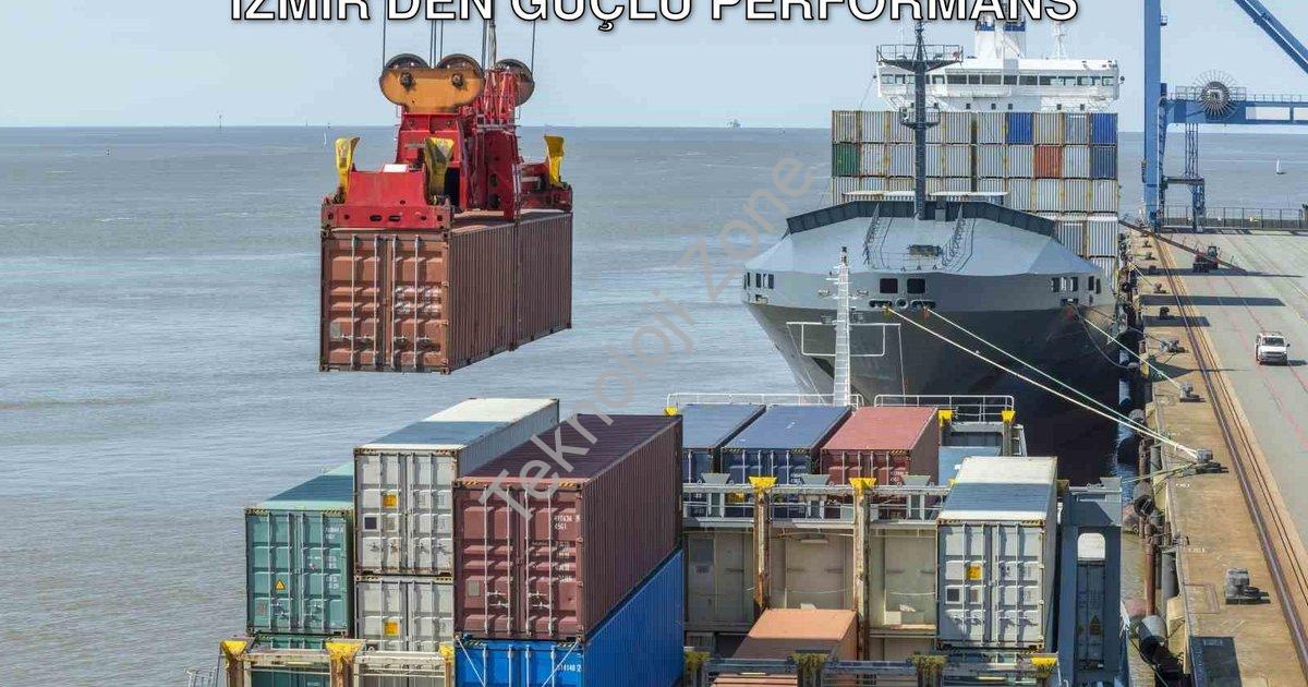 "Ege Bölgesi İhracat Raporu: Aydın ve İzmir'den Güçlü Performans" başlıklı haber için fotorealistik,