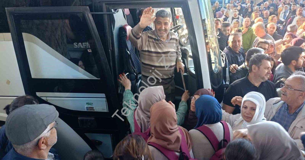 "Çine'den Kutsal Topraklara Duygu Dolu Veda: 90 Umreci Dualarla Uğurlandı" başlıklı haber için fotor