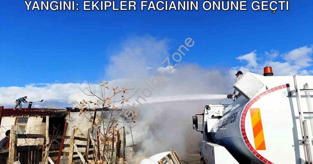 "Kütahya Seyitömer'de Korkutan Ahır Yangını: Ekipler Facianın Önüne Geçti" başlıklı haber için fotor