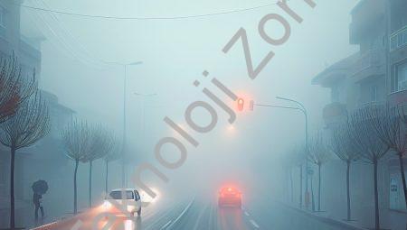 Denizli’de Sürücülere Zor Anlar: Yoğun Sis Görüş Mesafesini 10 Metreye Düşürdü