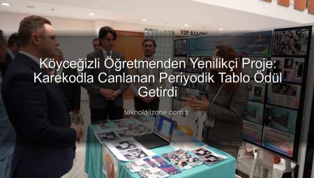 Köyceğizli Öğretmenden Yenilikçi Proje: Karekodla Canlanan Periyodik Tablo Ödül Getirdi