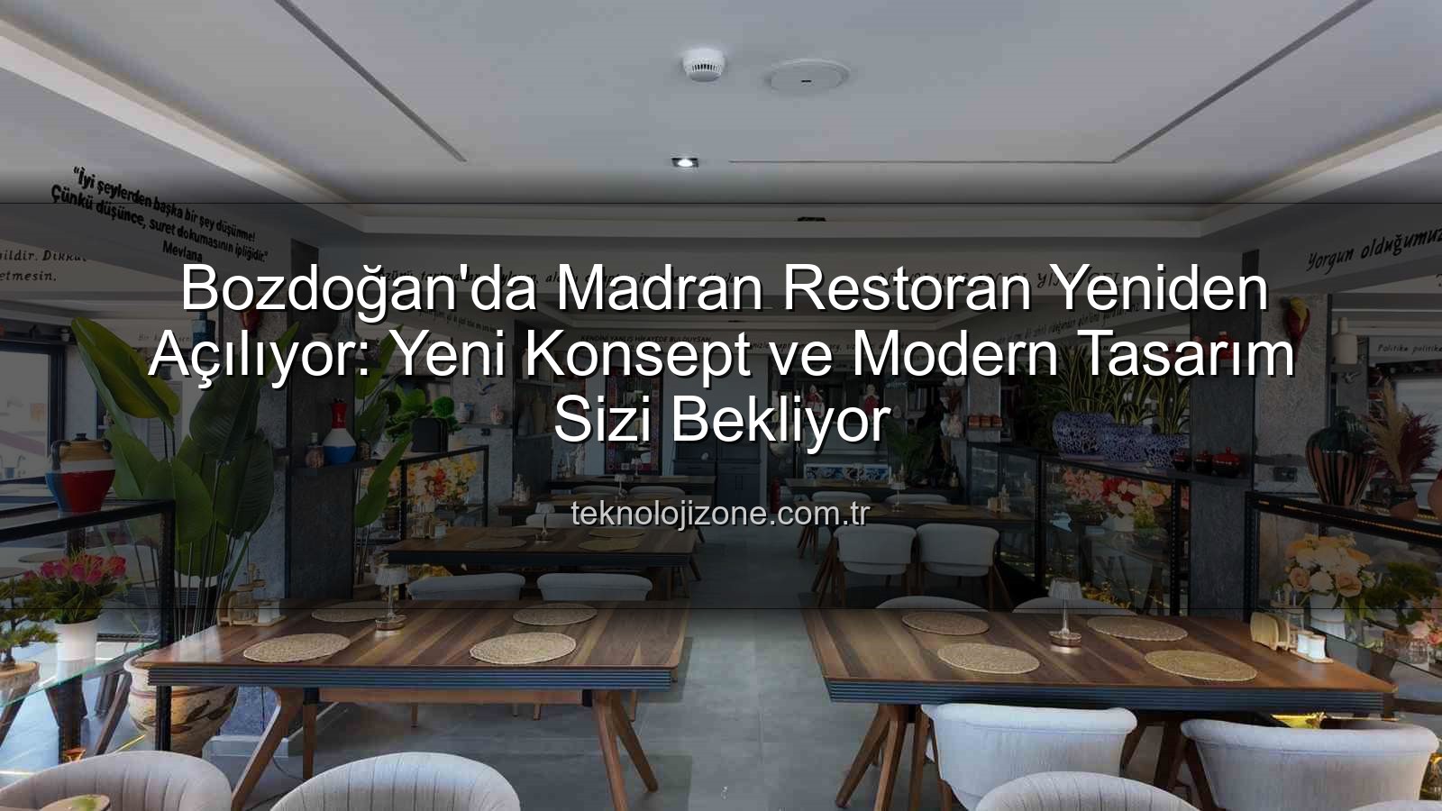 Madran Restoran Bozdoğan - Bozdoğan'da Madran Restoran Yeniden Açılıyor: Yeni Konsept ve Modern Tasarım Sizi Bekliyor