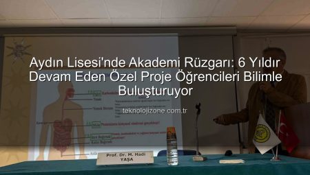 Aydın Lisesi’nde Akademi Rüzgarı: 6 Yıldır Devam Eden Özel Proje Öğrencileri Bilimle Buluşturuyor