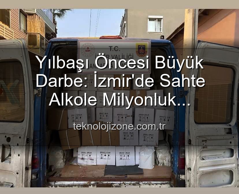 sahte alkol operasyonu - Yılbaşı Öncesi Büyük Darbe: İzmir'de Sahte Alkole Milyonluk Operasyon!