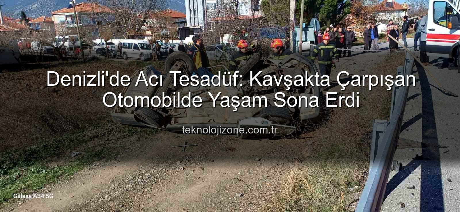 Denizli kavşak kazası - Denizli'de Acı Tesadüf: Kavşakta Çarpışan Otomobilde Yaşam Sona Erdi