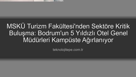 MSKÜ Turizm Fakültesi, Bodrum’un Yıldız Otelleriyle Sektörün Geleceğini Şekillendirdi