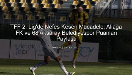 TFF 2. Lig’de Nefes Kesen Mücadele: Aliağa FK ve 68 Aksaray Belediyespor Puanları Paylaştı