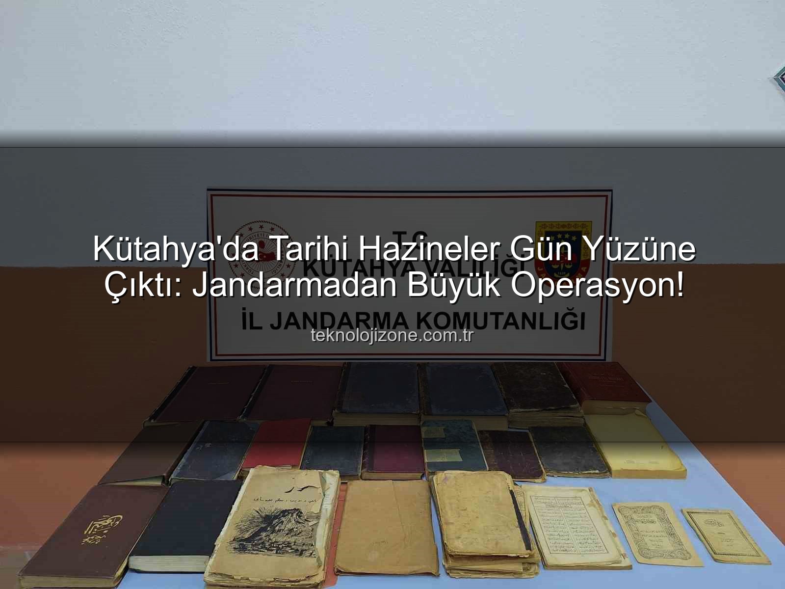 tarihi eser - Kütahya'da Tarihi Hazineler Gün Yüzüne Çıktı: Jandarmadan Büyük Operasyon!