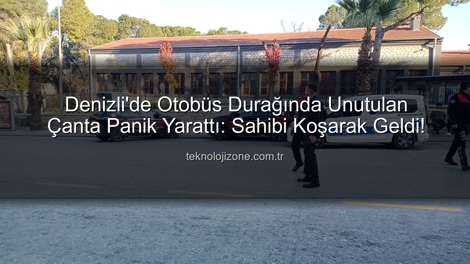 şüpheli çanta - Denizli'de Otobüs Durağında Unutulan Çanta Panik Yarattı: Sahibi Koşarak Geldi!