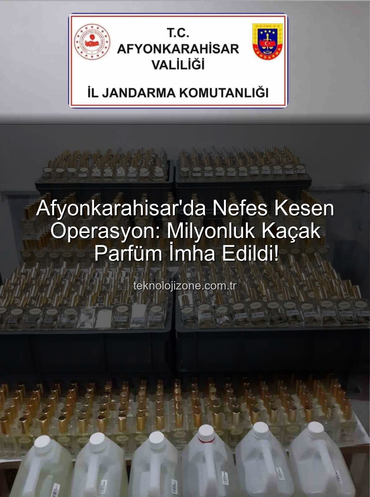 kaçak parfüm - Afyonkarahisar'da Nefes Kesen Operasyon: Milyonluk Kaçak Parfüm İmha Edildi!