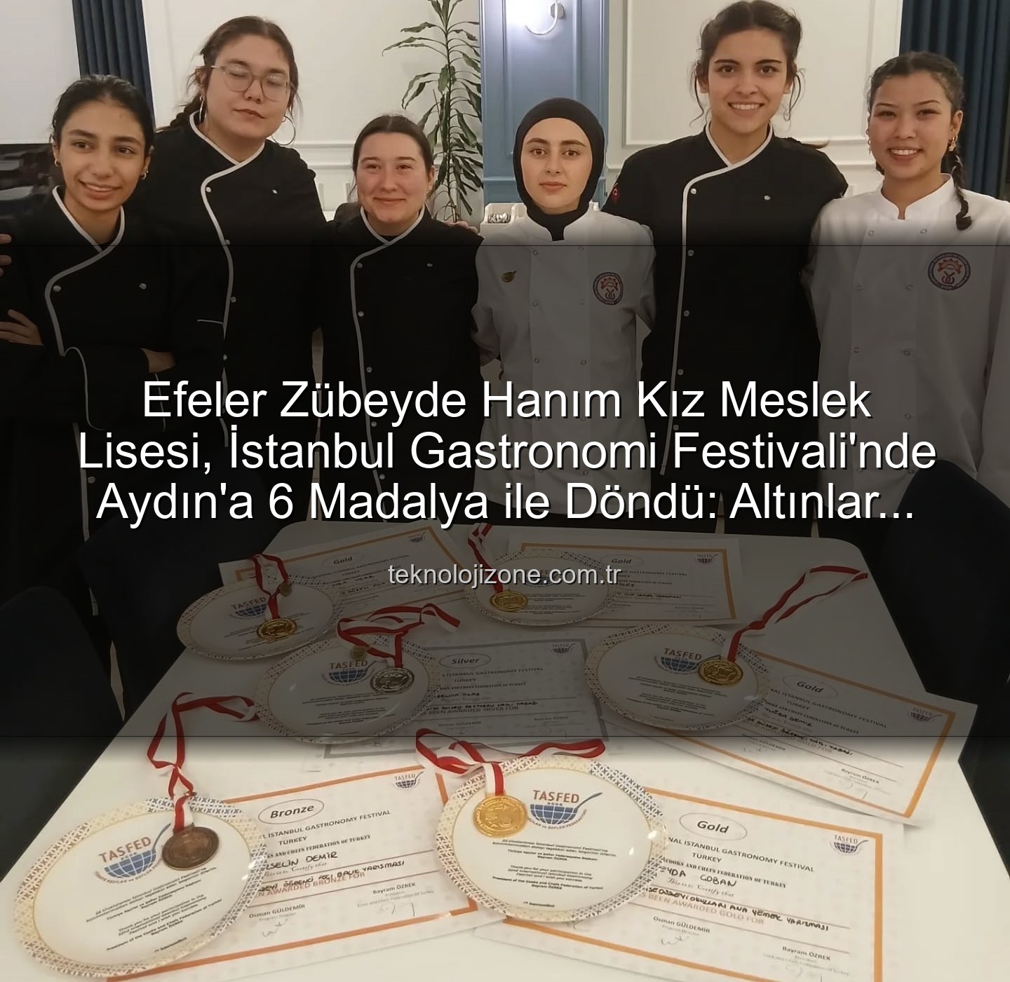 gastronomi festivali - Efeler Zübeyde Hanım Kız Meslek Lisesi, İstanbul Gastronomi Festivali'nde Aydın'a 6 Madalya ile Döndü: Altınlar Okulun!