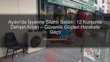 Aydın’da İşyerine Silahlı Saldırı: 12 Kurşunla Dehşet Anları – Güvenlik Güçleri Harekete Geçti